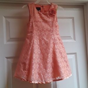 Peach Lace Dress